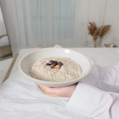 Блюдо глубокое STONE CLAY, керамика, белый, d20,5*5,8см_10