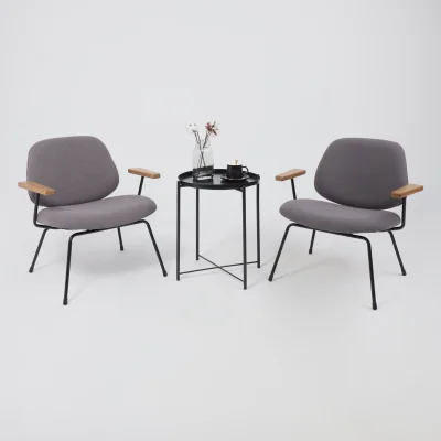 Кресло RUDO, серое букле SD8068-5/черный_8