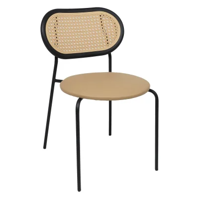 Стул TEO, капучино+бежевый/чёрный фотография