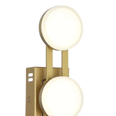 Светильник настенный ST-Luce золотистый/белый LED 1*6W 4000K MONRO_4