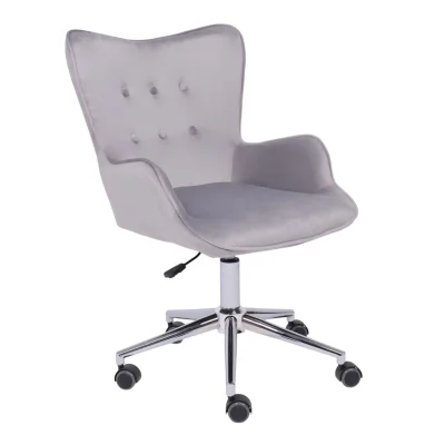 Кресло поворотное BELLA, велюр/серый фотография