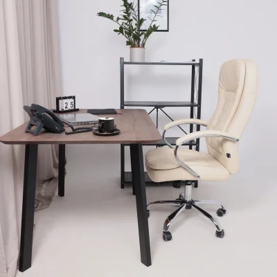 Кресло рабочее, поворотное RICHARD, кремовый_24