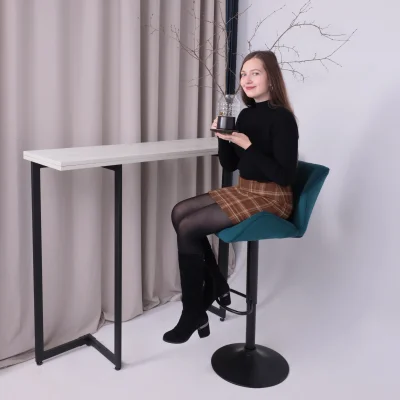 Кресло барное BERLIN GB, Velutto 20 бирюзовый велюр/черный_7