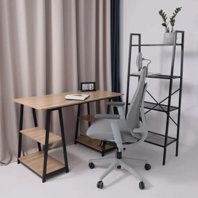 Кресло поворотное VORTEX, серая ткань/белый полиамид, коллекция AKSPRIME_14