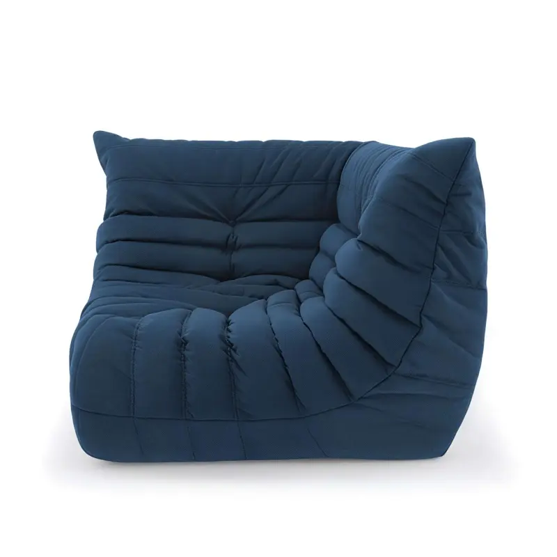 Бескаркасное кресло-угол Француз BeanBag 108*45 / микровелюр, Джинс_preview_2