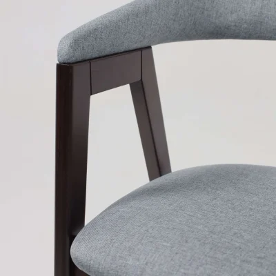 Кресло ЛОНДОН, серая рогожка Kiton 06/темный бук_8