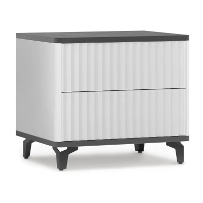 Стол-консоль SHTABE ROYAL 5003 эко, Белый-Металл Бруклин-Черный фотография