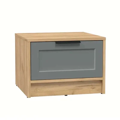 Тумба прикроватная КОНЦЕПТ Тренд  КТ-ТК1-35, к.Дуб золото/ф.Серый  (В348хШ477хГ451мм) фотография