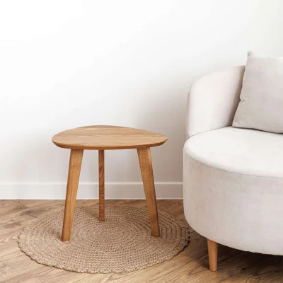 Стол журнальный DROOP-45, дуб натуральный/натуральный_4