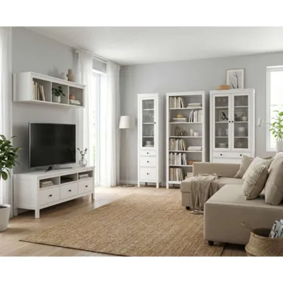 Гостиная Сага, белый. Комплект №1_2