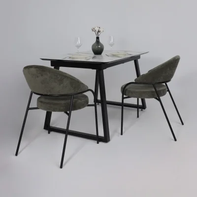 Кресло AV 350, изумрудный шенилл Римини 09/черный_4