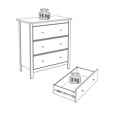 Комод САГА 3 ящика, серый/ясень (2.08.02.020.15 RU)_5