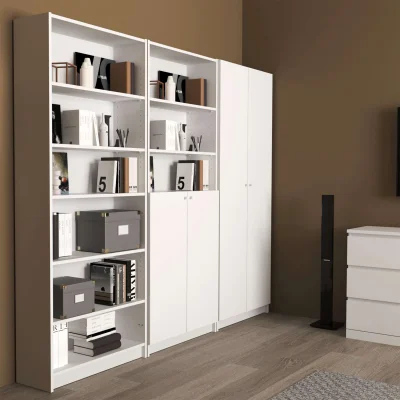 Стеллаж ВАРМА СТЭНД 80  76х196х26см, белый_4