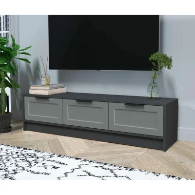 Тумба(ТВ) КОНЦЕПТ Тренд КТ-ТВ3-35, к.Антрацит/ф.Серый  (В348хШ1360хГ355мм)_2