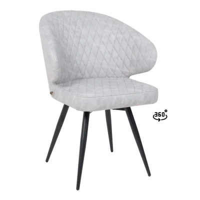 Стул ROB-R1 360, k08 Графит замша LUX\черный фотография