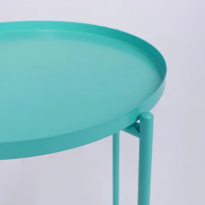 Стол журнальный TRICK, зеленый, d 420*520_4