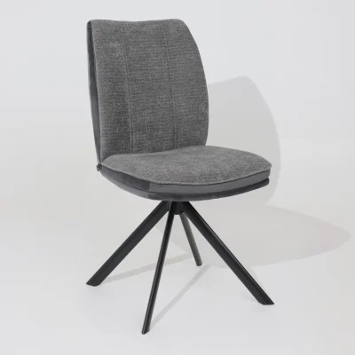 Стул SMART-R 360, g22 GRAPHITE шенилл LUX - d10 HEMATITE LUX\черный_6