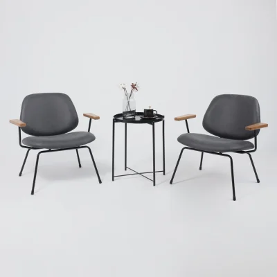 Кресло RUDO, экокожа винтажный черный WATUSI 16/черный_8