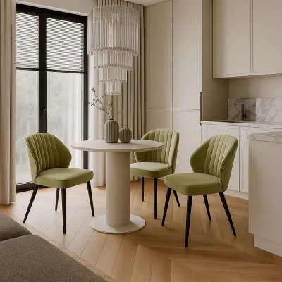 Стул MICHAEL-R1 360, d12 OLIVE LUX\черный_3