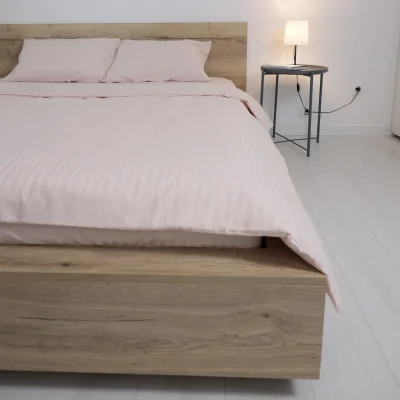 Простыня 200*220см Топлёное молоко, премиум  сатин-страйп_8