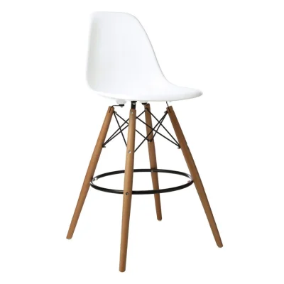 Стул KORD HOKER, белый/дерево фотография