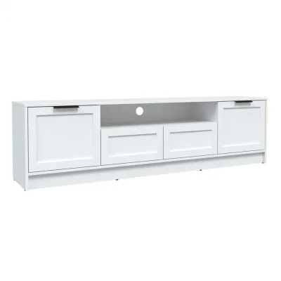 Тумба(ТВ) КОНЦЕПТ Тренд КТ-ТВ4-50, к.Белый/ф.Белый  (В495хШ1800хГ355мм) фотография