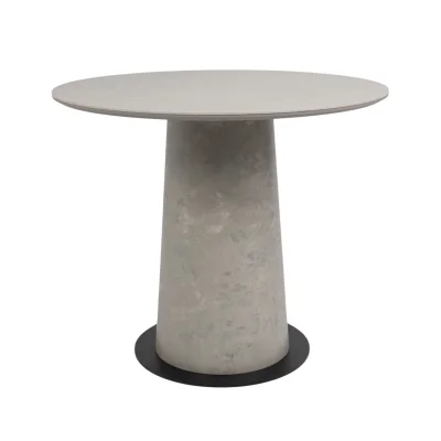 Стол AV 2317, МДФ+керамика, нераздвижной 900 серый, матовый CARMEN LIGHT GREY/черный+HPL Бетао фотография