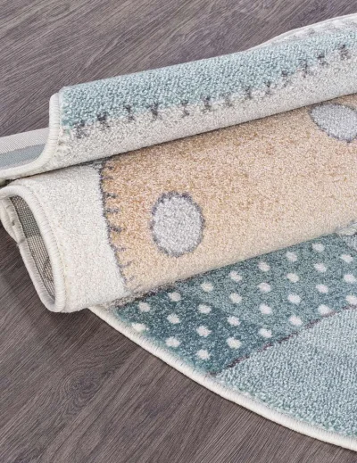 Ковер SOFIT 2484 - LIGHT CREAM - Овал 2 на 3_3