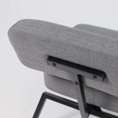 Кресло ASPEN, серая рогожка BJORN 13/черный_15