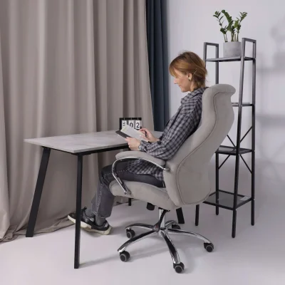 Кресло поворотное MASTIF, ткань/светло-серый_2