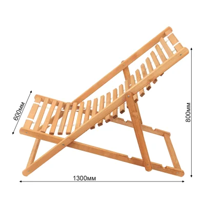 Кресло-шезлонг DYATEL сиденье из дерева сосна (цвет дуб)_4