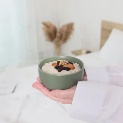 Миска-Боул SAND EDGE, керамика, оливковый, d20.2*8.3см_12