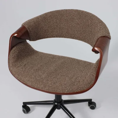 Кресло барное ANGARA, букле, коричневый Lisa 421/черный_9