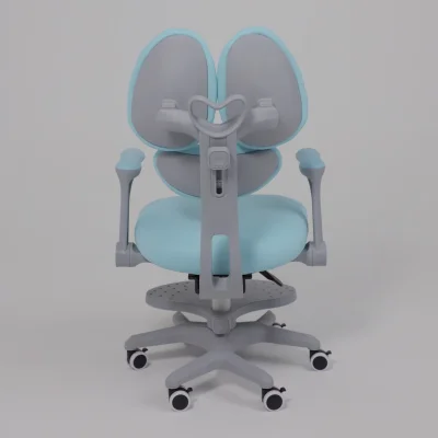 Кресло поворотное LEO, ткань, голубой_13