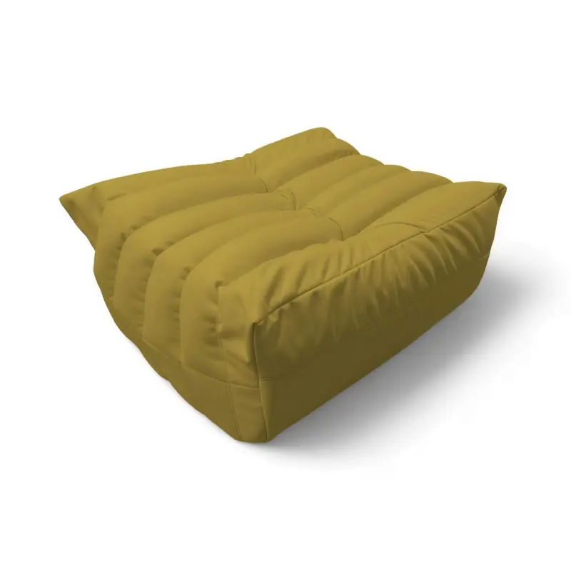 Бескаркасное кресло-пуф Француз BeanBag 90*45 / микровелюр, Мимоза фотография
