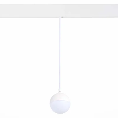 Магнитный трековый светильник подвесной Белый LED 1*7W 3000K 520Lm Ra>80 120° IP20 D90x SKYLINE 48_4