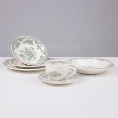 Блюдо BLOSSOM, керамика, зеленый, d21.5*2.7см_7