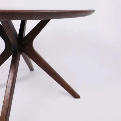 Стол ОКСФОРД, d1100*760, дуб натуральный/покрытие рич_14