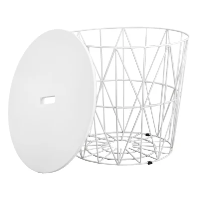 Стол журнальный JUMBO, белый/белый, d 480*430_2