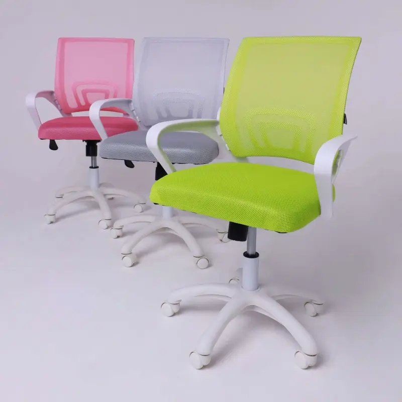 Кресло поворотное RICCI NEW, WHITE (салатовый)_preview_14