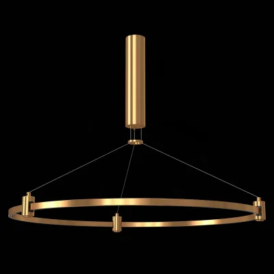 Шинопровод-кольцо FARM с подвесами и основанием под блок питания ST-Luce Золотистый FARM фотография