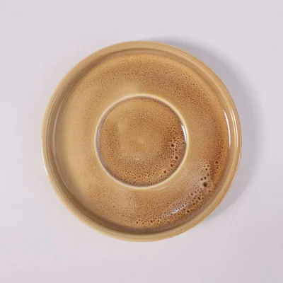 Чайный набор SRTIA, фарфор, пшеничный, кружка 200мл + блюдце_12