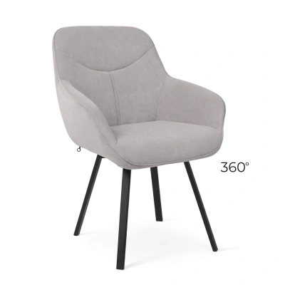 Стул ROMEO SMILE 360, b22 GREY LUX\черный фотография