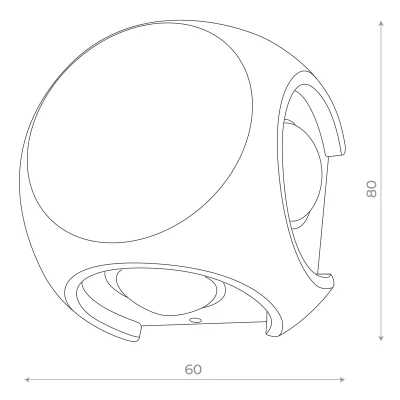 Светильник уличный настенный ST-Luce Черный/Черный LED 1*4W 4000K VOLTI_4