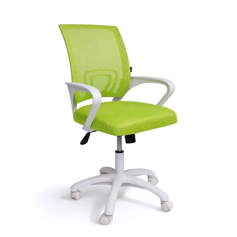 Кресло поворотное RICCI NEW, WHITE (салатовый) фотография