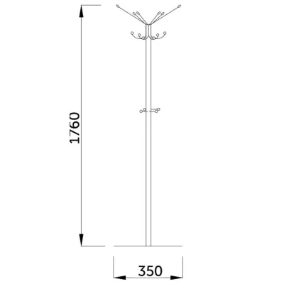 Вешалка VENTI II, (коричневая)_4