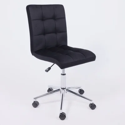 Кресло Роза квадрат, Velutto 34 черный/хром_11