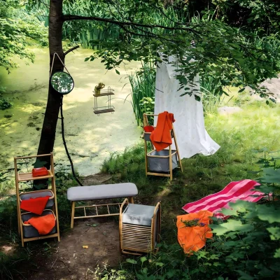 Стойка для белья AZALEA, бамбук_11