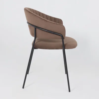 Стул AV 433, шоколадный бархат Confetti chocolate/черный_8