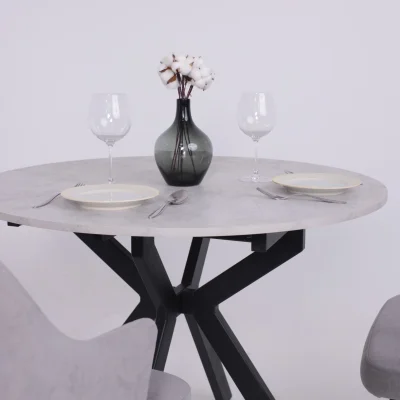 Стол AV 1106, ЛМДФ,  раздвижной D1000(1350)*750 Ароза Светлая/черный_5